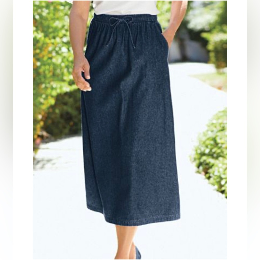 Blair two twenty drawstring denim skirt size S‎